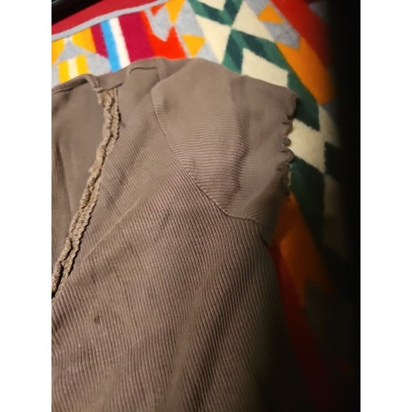 Talbots Top Womens Petite Green Scalloped Neckline Pima Cotton Casual - Picture 7 of 11